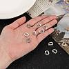 Tarnish Resistant 304 Stainless Steel Letter Charms STAS-O072-D-4