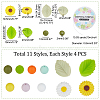 PandaHall Elite DIY Flower Leaf Bracelet Making Kit DIY-PH0009-33-2