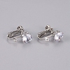 Brass Screw On Clip-on Earring Findings KK-L200-A-2