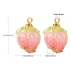 Handmade Epoxy Resin Flower Pendants X-KY-S163-103D-3