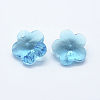 Transparent Glass Pendants GLAA-P037-03-M-3