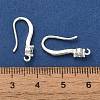 Rack Plating Brass Micro Pave Clear Cubic Zirconia Earring Hooks KK-A231-05S-3