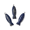 Natural Dyed Lapis Lazuli Carved Pendants G-G314-01P-05-1