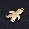 Ion Plating(IP) 304 Stainless Steel Pendants STAS-Q201-JN327-2-2