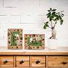 Rectangle with Dog & Word Wooden Photo Frames AJEW-WH0292-005-5