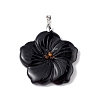 Natural Black Onyx(Dyed & Heated) Big Pendants G-B040-01P-02-2