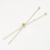 Brass Slider Bracelets Making MAK-R025-02G-2