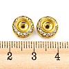 Brass Rhinestone Beads RB-F035-04G-3