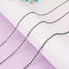5M Rainbow Color 304 Stainless Steel Ball Chains STAS-SZ0002-22B-4