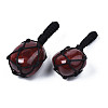 Natural Red Agate Pendants G-N0326-93E-2