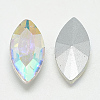 Pointed Back Glass Rhinestone Cabochons RGLA-T083-7x15mm-05-2