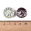 Windmill Spiral Pattern Vintage Handmade Porcelain Beads PORC-N013-19-08-3