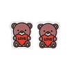 Wood Stud Earrings EJEW-M063-01G-4