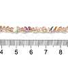 Transparent Glass Beads Strands EGLA-P061-04A-AB02-4