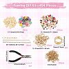 1 Bag DIY Keychain Kit DIY-GL0007-19A-2