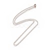 Ion Plating(IP) 304 Stainless Steel Curb Chain Necklaces NJEW-L162-01A-RG-2