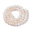 Electroplated Crackle Glass Beads Strands EGLA-N014-8mm-02-2