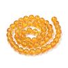 Synthetic Citrine Beads Strands G-S150-14-6mm-3