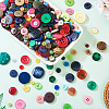 Flat Round Resin Buttons BUTT-TAC0017-01A-7