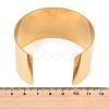 Women's 304 Stainless Steel Cuff Bangles BJEW-C152-01G-2