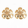 Brass Stud Earrings Findings KK-T062-79G-NF-1