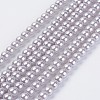Eco-Friendly Dyed Glass Pearl Beads Strands HY-A008-6mm-RB004-1