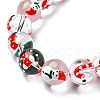 Christmas Theme Handmade Lampwork Beads Strands LAMP-A154-02A-3