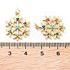 Rack Plating Brass Micro Pave Colorful Grade AAA Cubic Zirconia Pendants X-KK-M280-05G-3