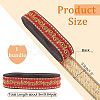 Ethnic Embroidery Polyester Flat Ribbons OCOR-WH0060-38C-2