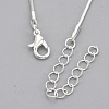 Brass Square Snake Chain Necklace Making MAK-T006-10B-S-2