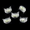 Handmade Foil Lampwork Beads FOIL-Z002-01B-1