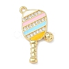 Brass Micro Pave Clear Cubic Zirconia Pendants KK-I476-07G-1