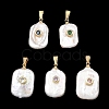 Baroque Natural Keshi Pearl Pendants PALLOY-JF05897-1