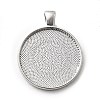 Alloy Pendant Cabochon Settings X-PALLOY-A13349-P-NR-1