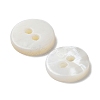 Natural Freshwater Shell Buttons BSHE-P033-06-3