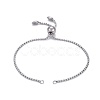 Tarnish Resistant 304 Stainless Steel Slider Bracelet/Bolo Bracelets Making MAK-L024-01P-2
