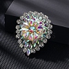 Alloy Crystal AB Rhinestone Brooches JEWB-M046-22-1