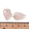 Natural Rose Quartz Pendants G-G012-12G-02-4