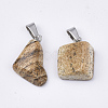 Natural Picture Jasper Pendants G-Q996-07-2