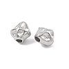 Hammered 304 Stainless Steel Beads STAS-B127-01P-03-2