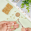 80Pcs 316 Surgical Stainless Steel Stud Earring Findings STAS-PH0005-22-3
