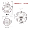 Iron Wire Pendants KK-SC0001-01-2