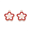 Light Gold Plated Alloy Enamel Pendants PALLOY-N176-28D-RS-1