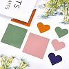 16Pcs 16 Style PU Imitation Leather Bookmarks FIND-GL0001-38-3