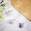 AHANDMAKER Natural Amethyst Pendants G-GA0001-39-4