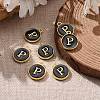 Golden Plated Alloy Charms LS-ENAM-S118-02P-5