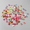 Opaque Acrylic Beads MACR-WH20003-24B-1