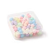 Rubberized Style Acrylic Beads SACR-FS0001-12-2
