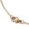 ABS Plastic Imitation Pearl with Brass Pendant Necklaces NJEW-JN04904-5