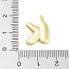 Rack Plating Brass Balloon Letter Pendants KK-C050-01G-K-3